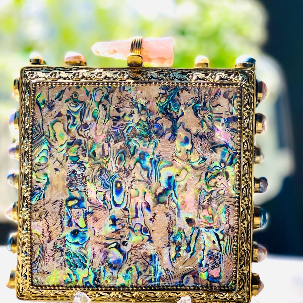 Mother of pearl box clutch
